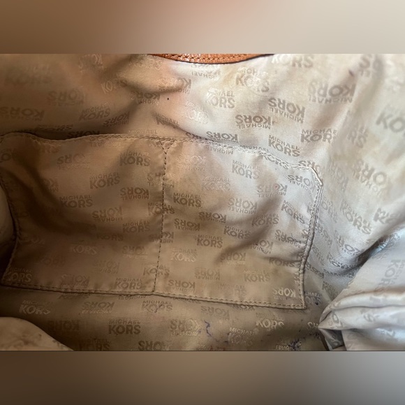 Authentic Michael Kors MK Camel Brown Bag - Picture 10 of 11